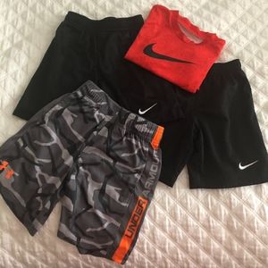 Boys Size 5 Nike and Under Armor Bundle